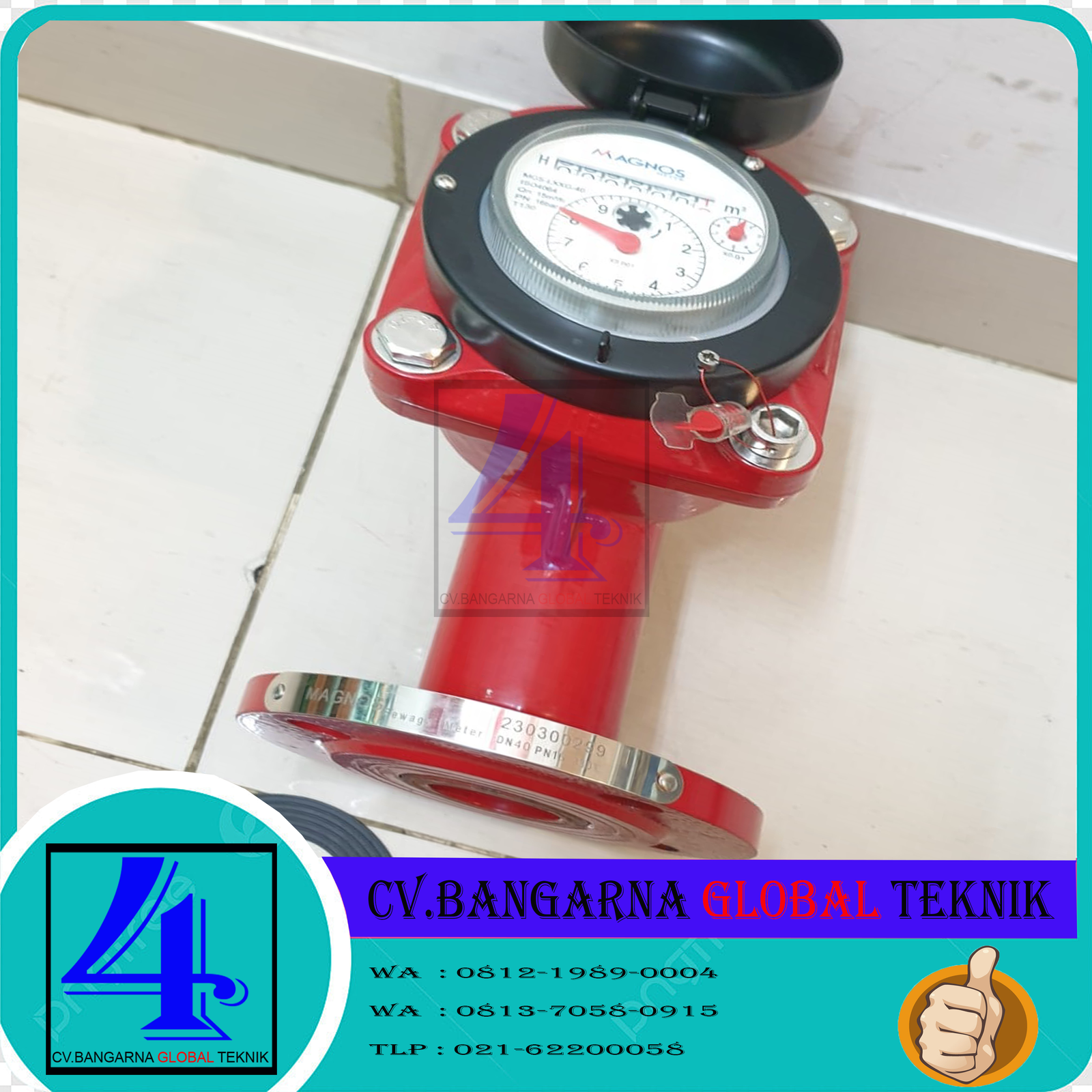 Jual Flow Meter Air Kotor MAGNOS Ukuran 1.5″ DN40mm - Home 3